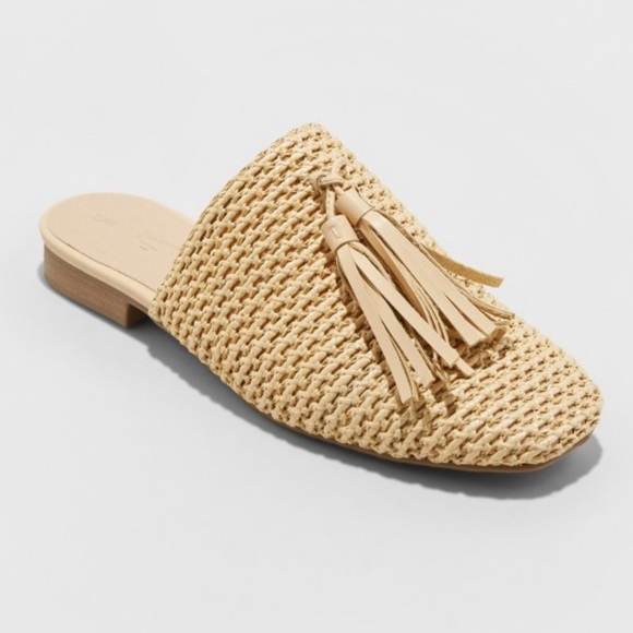 Universal Thread Shoes - Rattan mules